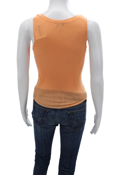 Cosabella Women Basic Camisole Orange Square Neck Nylon Size M