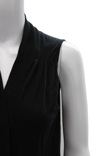 Splendid Womens Basic Sleeveless Tank Black Supima Cotton Modal Size S