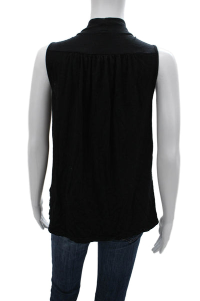 Splendid Womens Basic Sleeveless Tank Black Supima Cotton Modal Size S