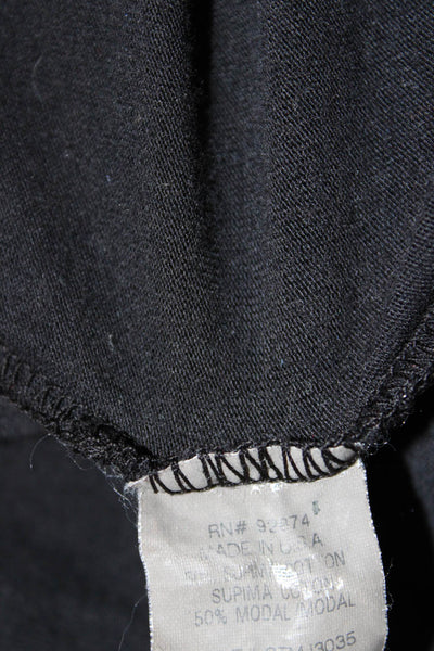 Splendid Womens Basic Sleeveless Tank Black Supima Cotton Modal Size S