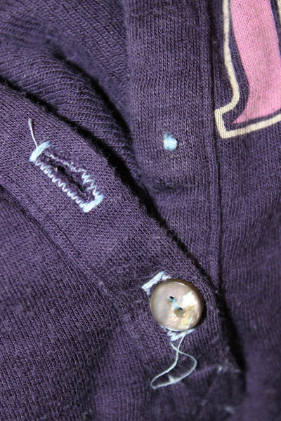 Alp N Rock Womens Collared Jersey Polo Purple Short Sleeve Size 3