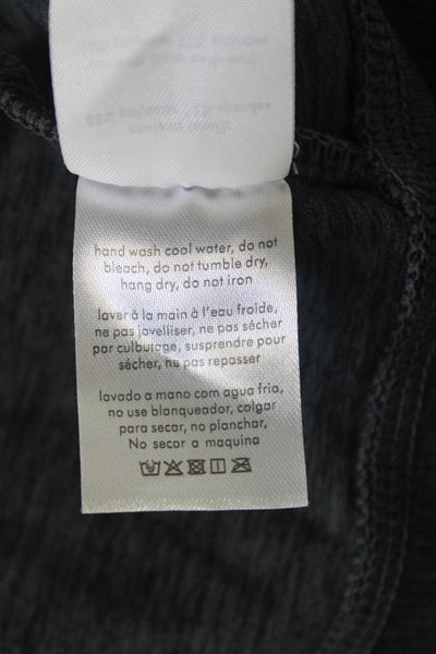 Weworewhat Womens Full-zip Hoodie Dark Gray Long Sleeve Size M