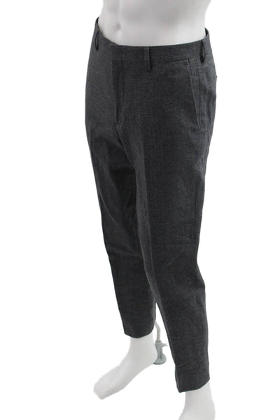 J Crew Mens Ankle Dress Pants Dark Gray Wool Size 32