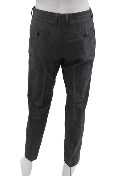 J Crew Mens Ankle Dress Pants Dark Gray Wool Size 32