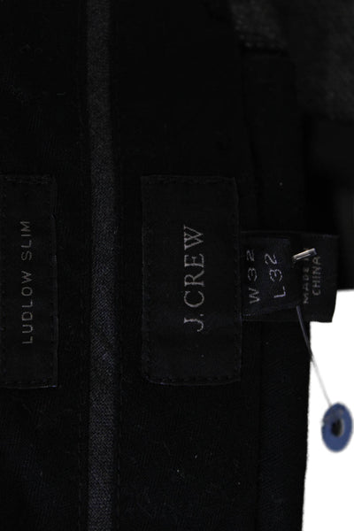 J Crew Mens Ankle Dress Pants Dark Gray Wool Size 32