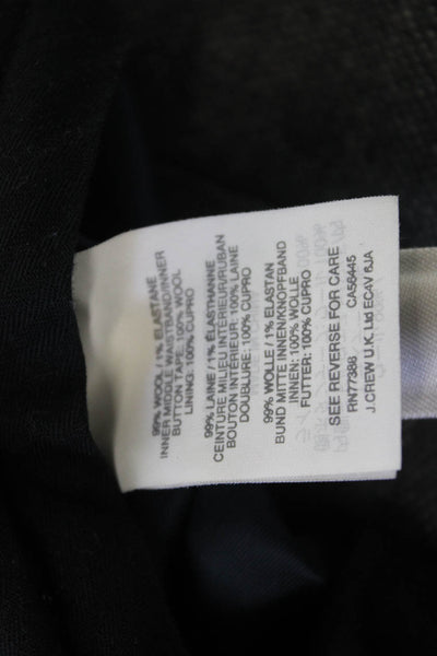 J Crew Mens Ankle Dress Pants Dark Gray Wool Size 32