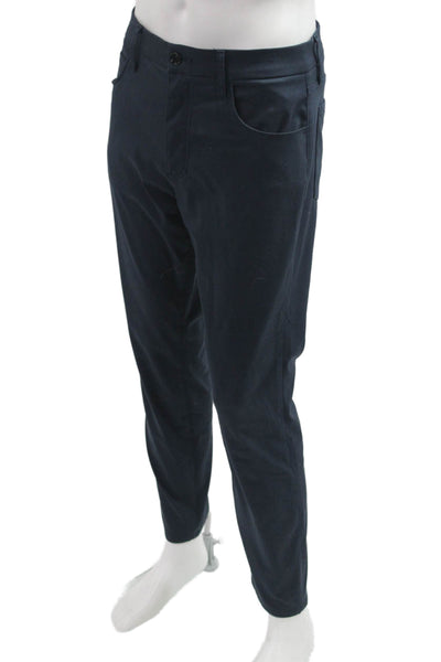 7 For All Mankind Mens Chino Pants Dark Blue Button Fly Size 30