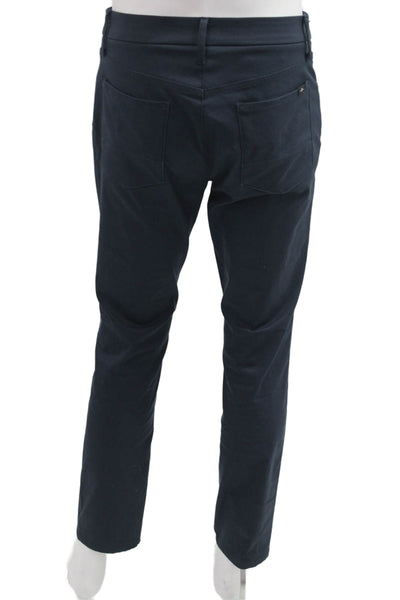 7 For All Mankind Mens Chino Pants Dark Blue Button Fly Size 30