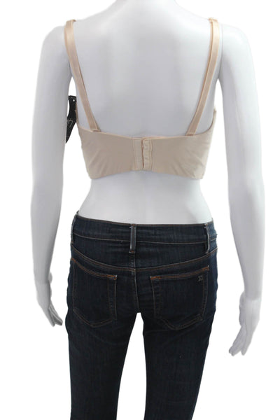 Felina Womens Padded Underwired Bra Beige Size 36 D