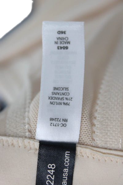 Felina Womens Padded Underwired Bra Beige Size 36 D