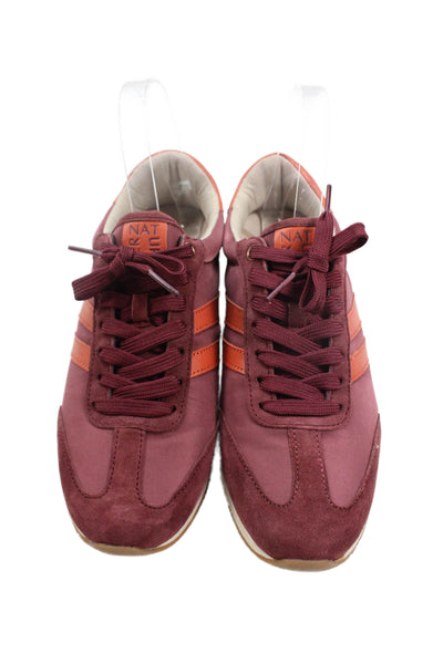 Naturalizer Womens Suede Lorena Sneakers Red Clay Orange Size 8 Medium