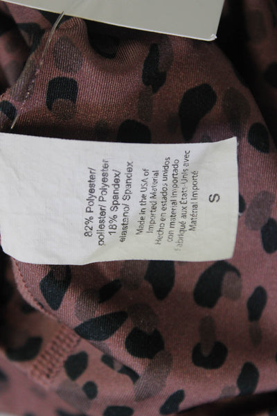 Beyond Yoga Women Ankle Animal Print Leggings Brown Size S