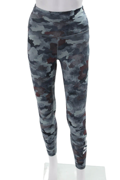 Lululemon Women Ankle Camouflage Dark Gray Leggings Size 4
