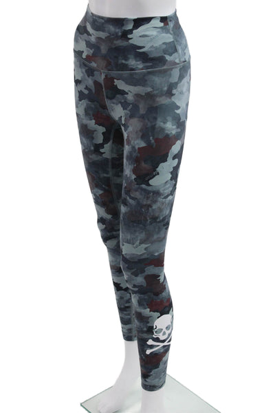Lululemon Women Ankle Camouflage Dark Gray Leggings Size 4