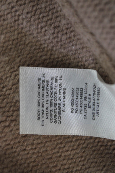 Wilfred Women Pullover Cashmere Turtleneck Sweater Beige Long Sleeve Size L