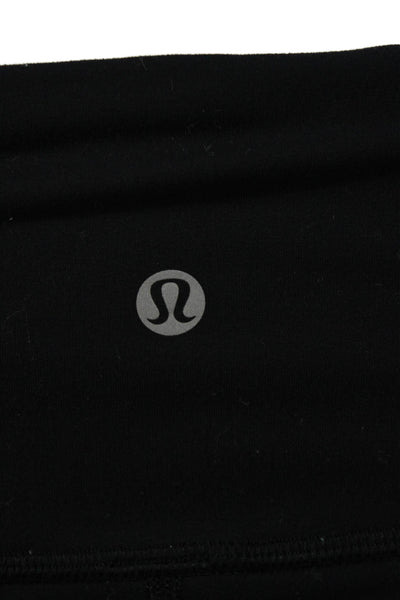 Lululemon Womens Black Nylon Capri Leggings Size 6