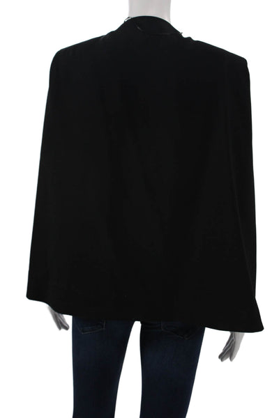 Zara Womens Classic Black Polyester Blazer Long Sleeve Size M