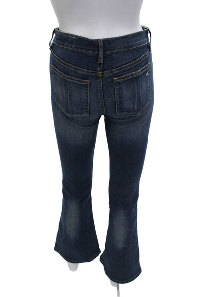 Rag & Bone Jean Womens Bootcut Flared Jeans Dark Blue Size 24