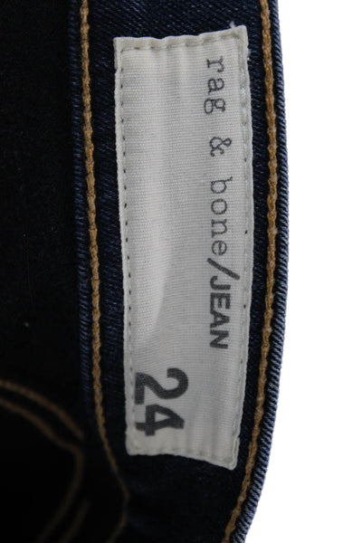 Rag & Bone Jean Womens Bootcut Flared Jeans Dark Blue Size 24