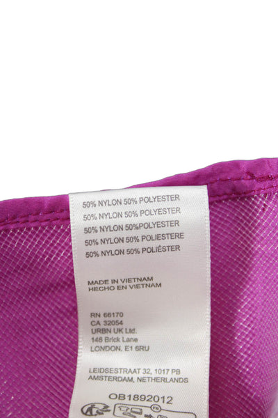 Free People Womens A-Line Pleated Long Pink Skirt Size XS