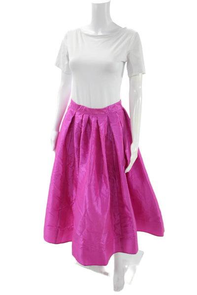 Free People Womens Pink Pleated A-Line Skirt Size XS