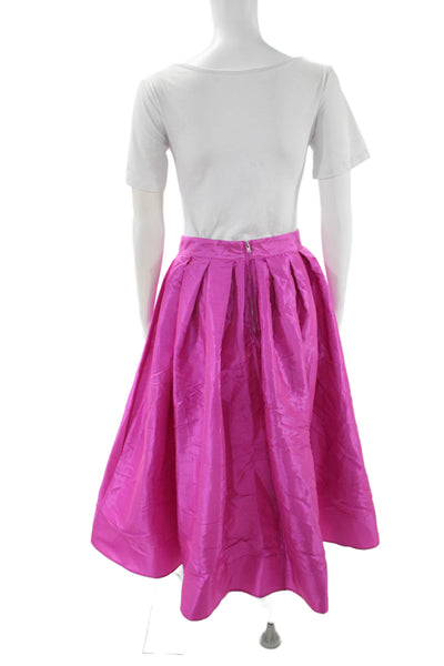 Free People Womens Pink Pleated A-Line Skirt Size XS