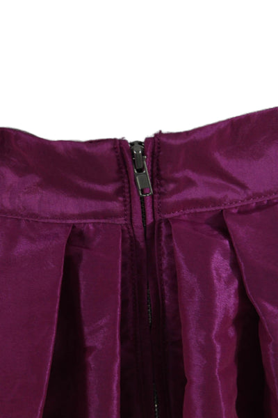 Free People Womens Pink Pleated A-Line Skirt Size XS