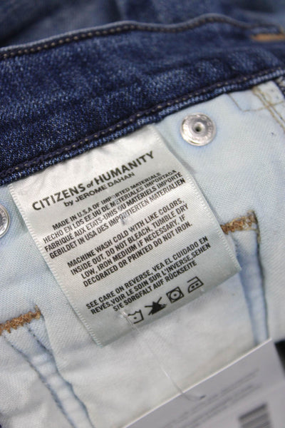 Citizens of Humanity Women Skinny Dark Blue Jeans Size 25