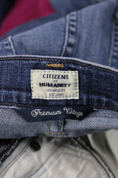 Citizens of Humanity Women Skinny Dark Blue Jeans Size 25