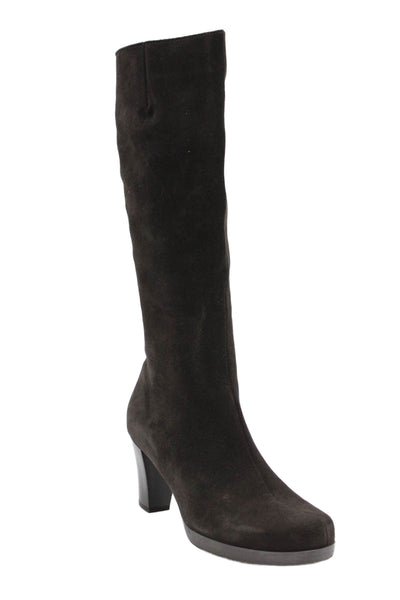 La Canadienne Womens Suede Knee High Kara Boots Espresso Brown Size 9.5 Medium