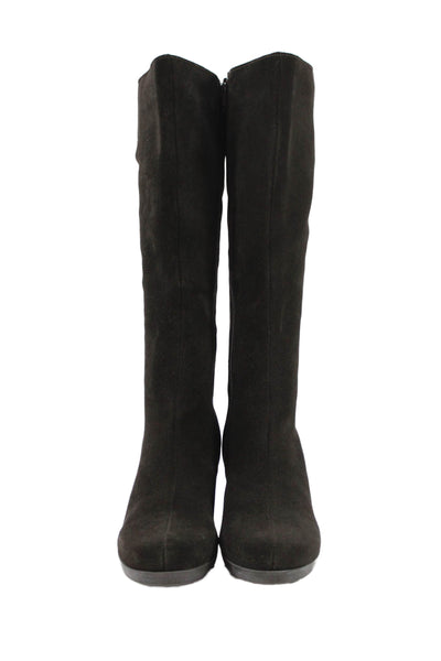 La Canadienne Womens Suede Knee High Kara Boots Espresso Brown Size 9.5 Medium