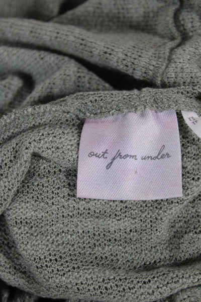 Out From Under Women Pullover Hoodie Green Drawstring Boho Size XS