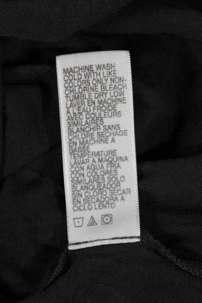 Standard James Perse Women Dark Gray Jersey T-Shirt Cotton Long Sleeve Size 1