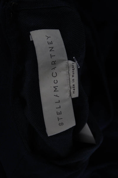Stella McCartney Womens Shift Dress Dark Blue 3/4 Sleeve Knee Length Size L