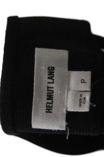 Helmut Lang Women Black Ankle Leggings Designer Size PP