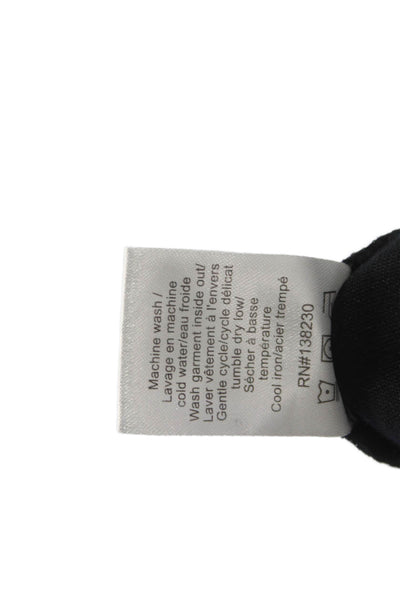 Pam & Gela Womens Cropped Pants Black Cotton Blend Size PP