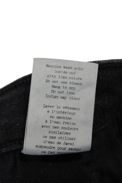 Rag & Bone Jean Women Cropped Skinny Ankle Jeans Black Mid Rise Size 27
