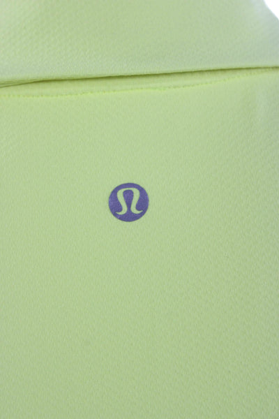 Lululemon Womens Yellow Sleeveless Collared Polo Nylon Spring Size 4