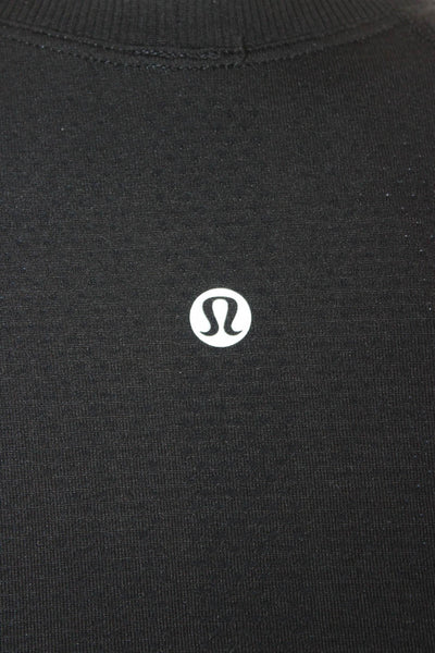 Lululemon Womens Basic Black Nylon Short Sleeve T-Shirt Size 2