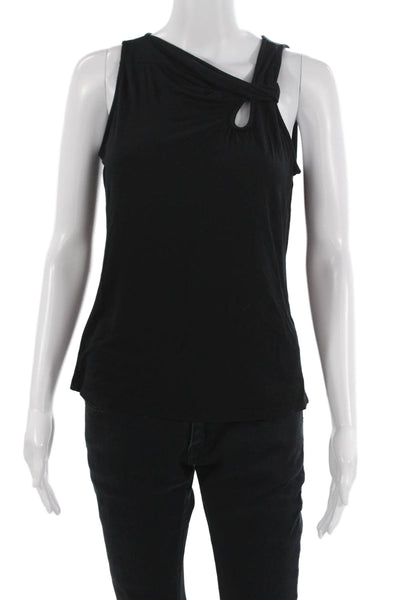 Red Haute Womens Sleeveless Black Modal Spandex Tank Classic Solid Size M