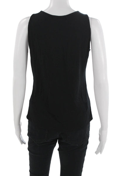 Red Haute Womens Sleeveless Black Modal Spandex Tank Classic Solid Size M