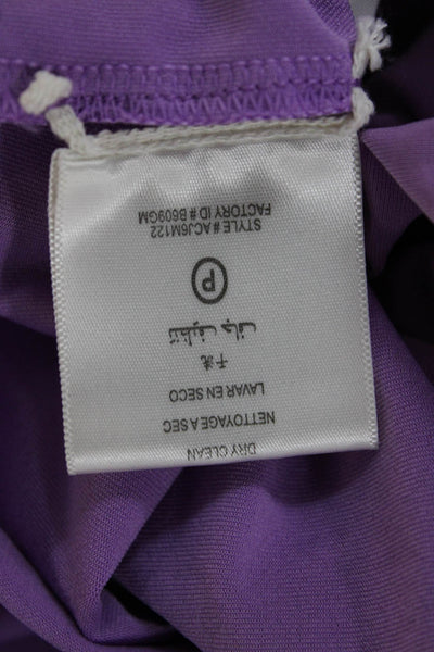 BCBGMAXAZRIA Women Bodycon Purple Sleeveless Square Neck Short Dress Size M