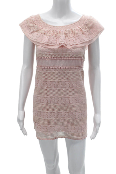 Kisuii Womens Shift Mini Dress Pink Size S