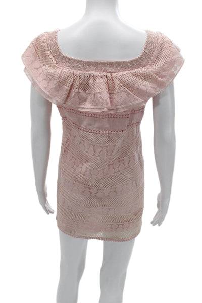 Kisuii Womens Shift Mini Dress Pink Size S