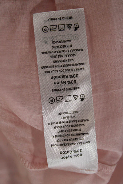 Kisuii Womens Shift Mini Dress Pink Size S