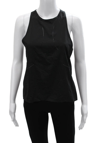 Lululemon Womens Laser Cut Sleeveless Active Tank Top Leggings Set Black Size 4