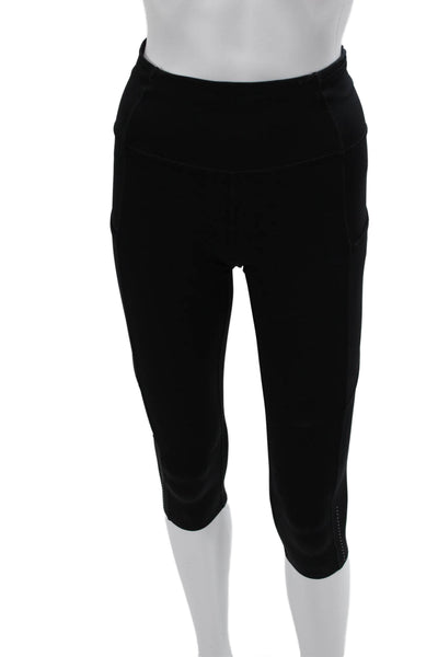 Lululemon Womens Laser Cut Sleeveless Active Tank Top Leggings Set Black Size 4