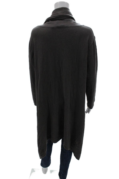 Sophy Curson Women Dark Gray Turtleneck Pullover Sweater Long Sleeve Size M