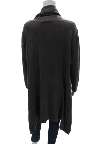Sophy Curson Women Pullover Sweater Turtleneck Dark Gray Long Sleeve Size S