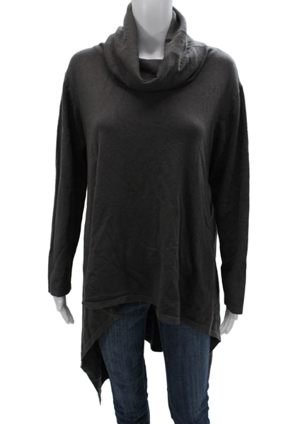 Sophy Curson Womens Pullover Sweater Turtleneck Long Sleeve Dark Gray Size XS